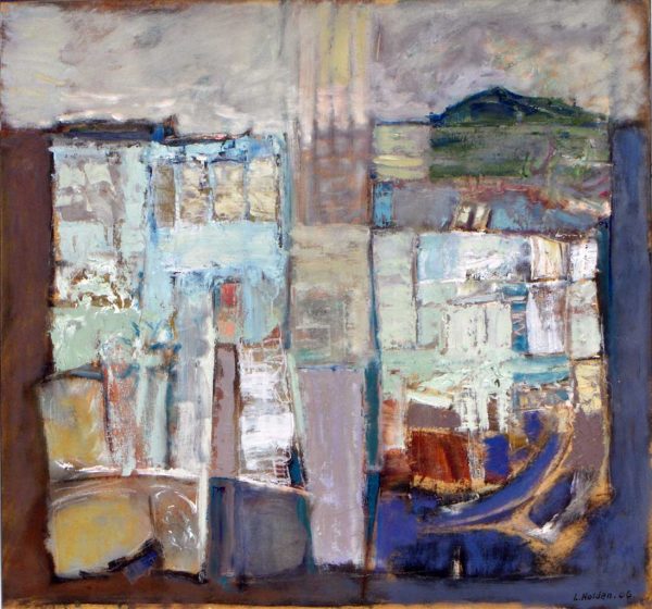 Across the Sound by Liam Holden oil on panel 51cm x 51cm 2005