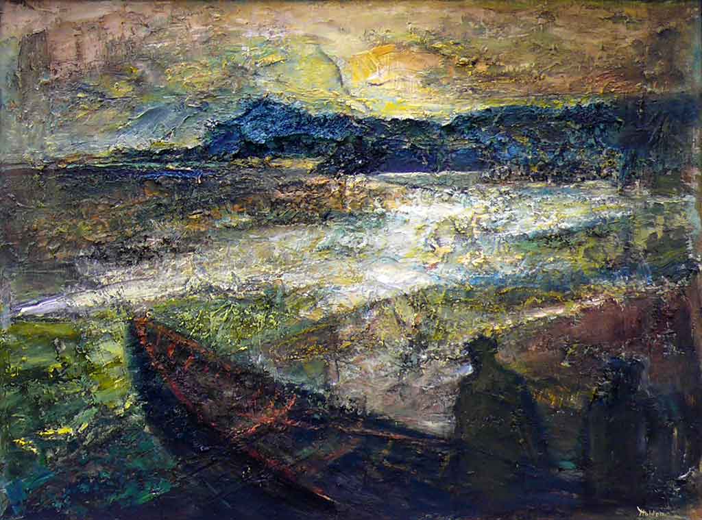 An early Start by Liam Holden oil on canvas 60cm x 45cm 2015