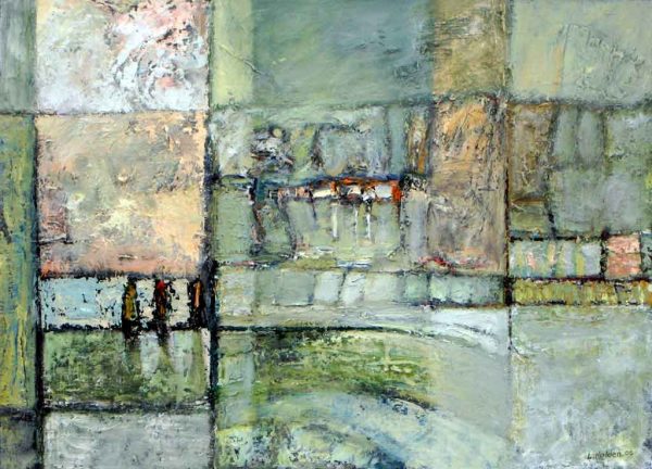 Borders Disappearing by Liam Holden oil on canvas 61cm x 45cm 2006