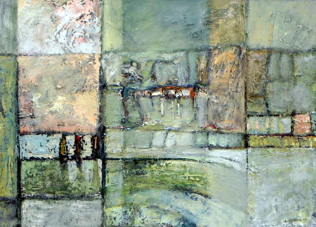 Borders Disappearing by Liam Holden oil on canvas 61cm x 45cm 2006