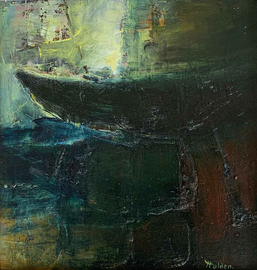 Out of the Storm 18 Out of the Storm by Liam Holden oil on panel 18cm x 19cm 2016