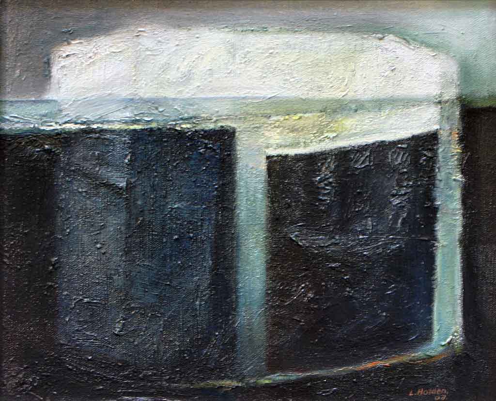 Sea Gate by Liam Holden oil on canvas 31cm x 23cm 2007