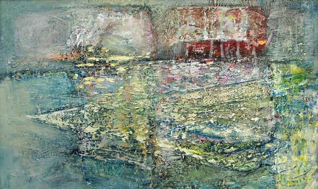 The Enchanted Isle by Liam Holden oil on board 78cm x 48cm 2005