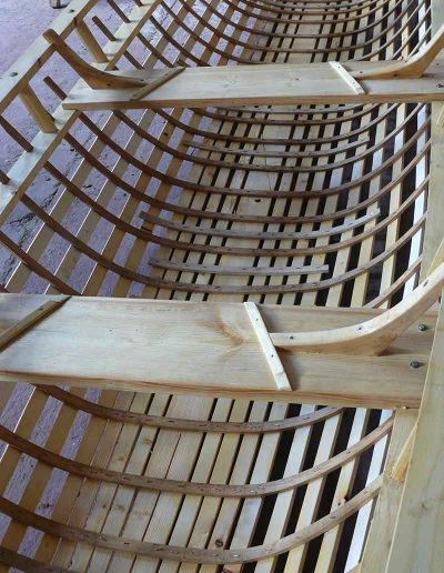 Seating construction in the Naomhóg