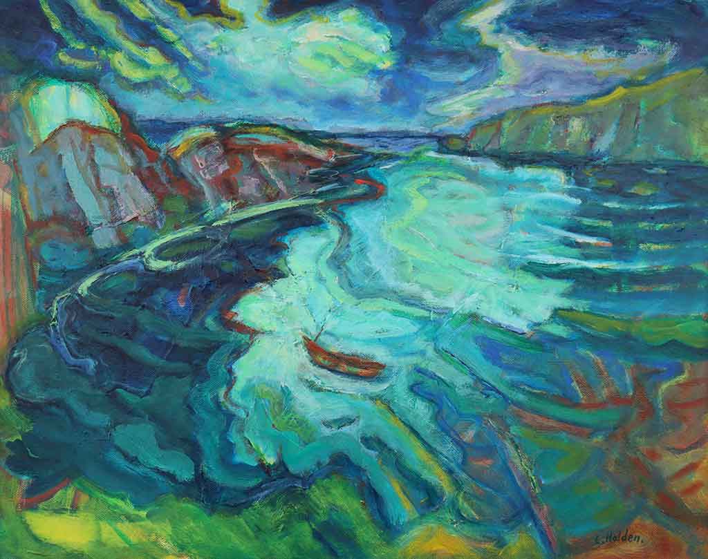 Safe Harbour 4 Safe Harbour by Liam Holden acrylic on canvas 51cm x 41cm 2022
